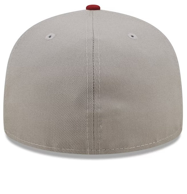 Los Angeles Dodgers Gray/Red Fitted Hat Baseball Cap Men Women