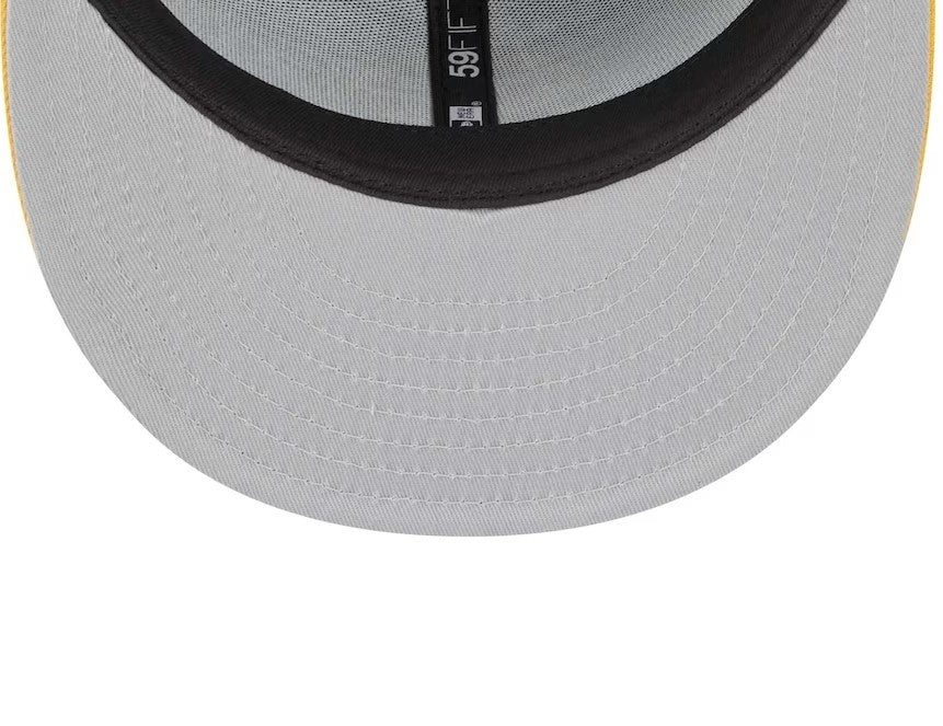 Chicago White Sox Black/Gold Straight Brim Baseball Cap Men Women