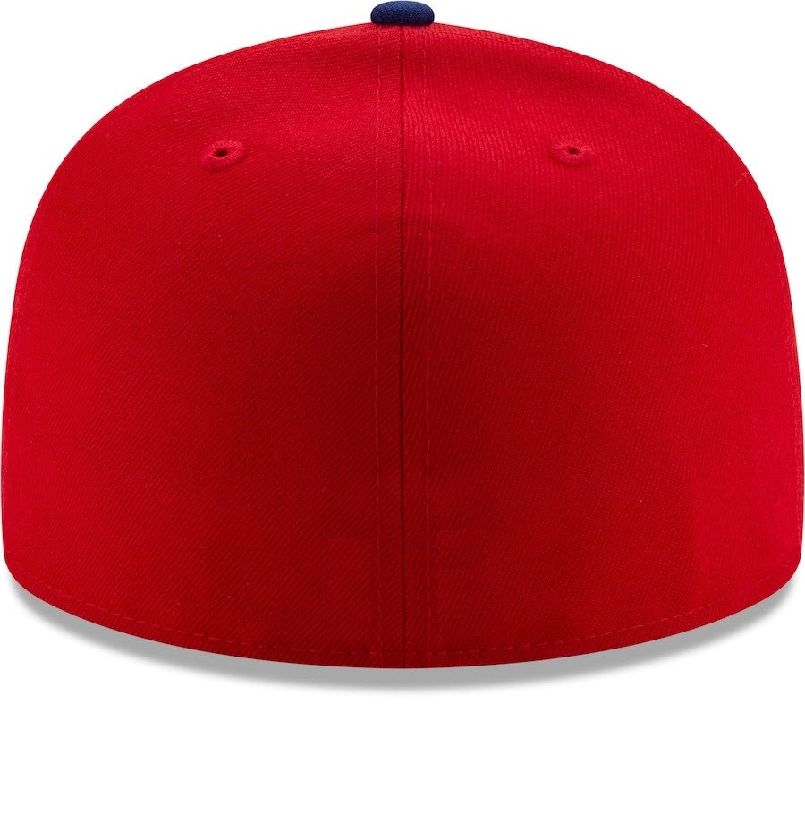 Texas Rangers Collection On-Field Fitted Hat - Red/Royal
