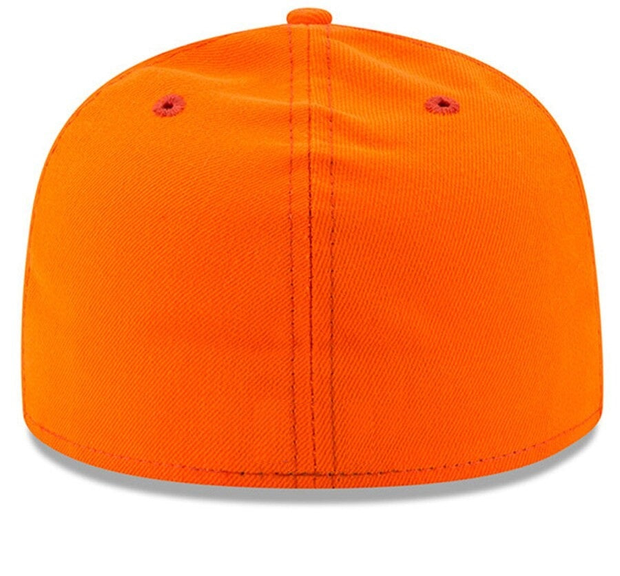 Orange/Black Baltimore Orioles Straight Brim Baseball Cap Men Women
