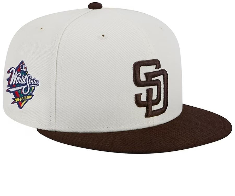 San Diego Padres Chrome Sutash Hat - Cream/Brown
