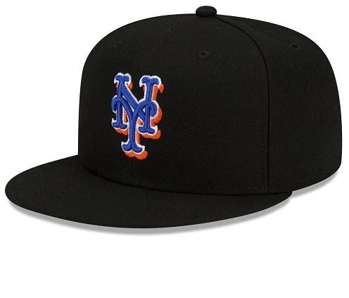 New York Mets Black 2022 Postseason Baseball Cap Men Wamen
