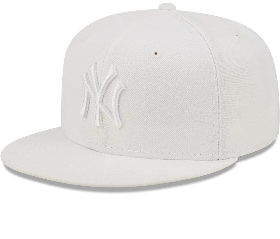 New York Yankees White on White Baseball Cap Men Women