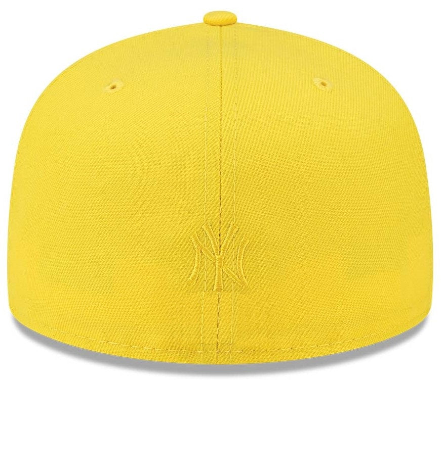 New York Yankees Tonal Gold Straight Brim Baseball Cap Men Women