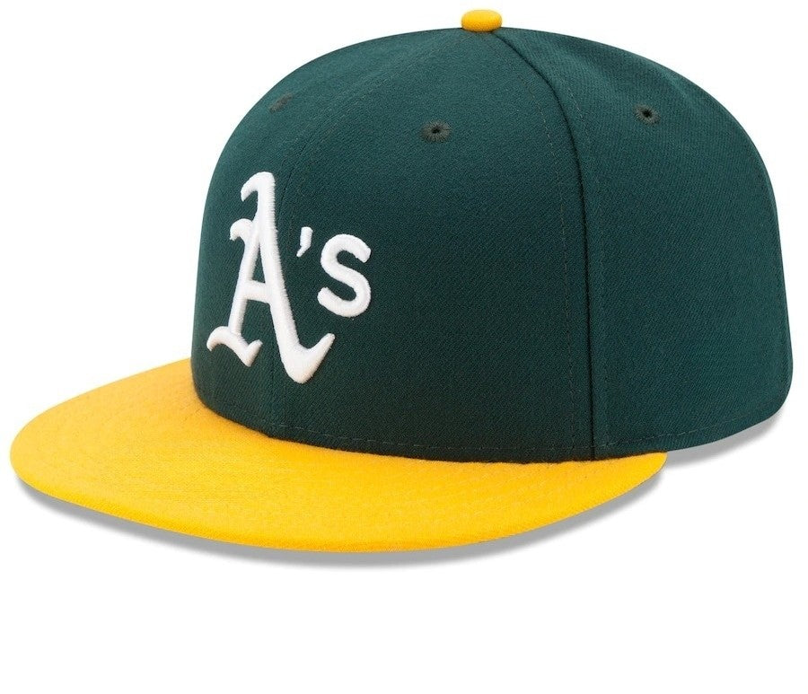 Infant Oakland Athletics Green Straight Brim Baseball Cap