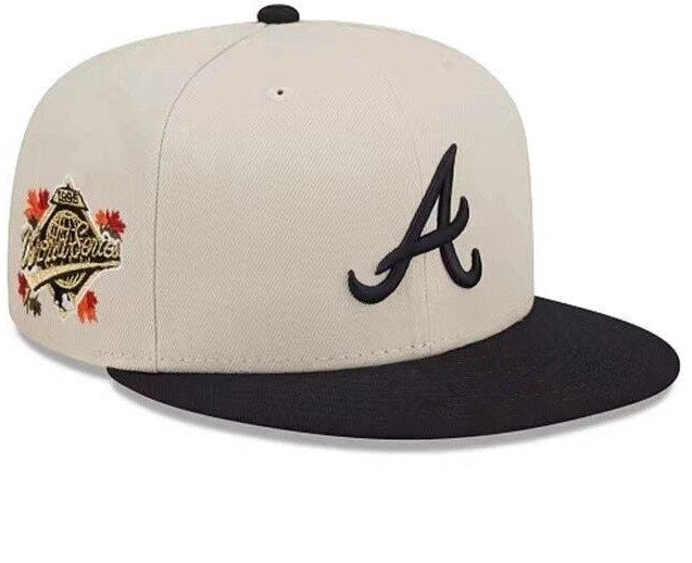 2023 Atlanta Braves Embroidered Straight Brim Baseball Cap Men Women