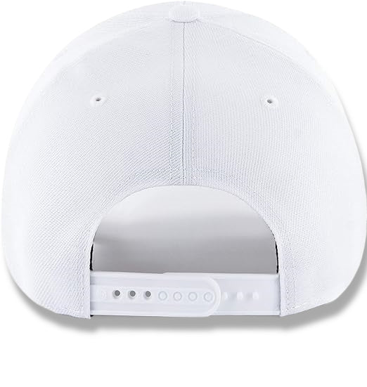 Atlanta Braves Storm Tonal Straight Brim White Baseball Cap Men Women