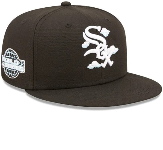 Chicago White Sox Fanatics Branded  Black Straight Brim  Cap Men Women