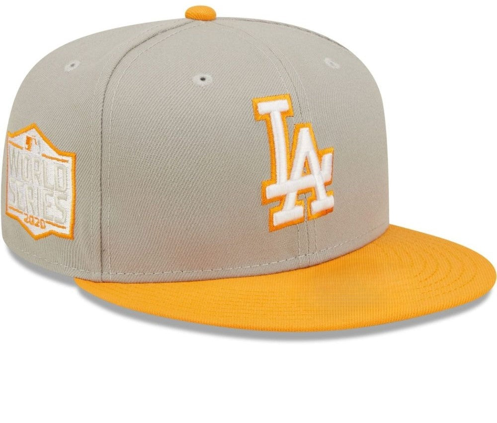 Los Angeles Dodgers Gray/Orange 2020 World Series Baseball Cap Men Women