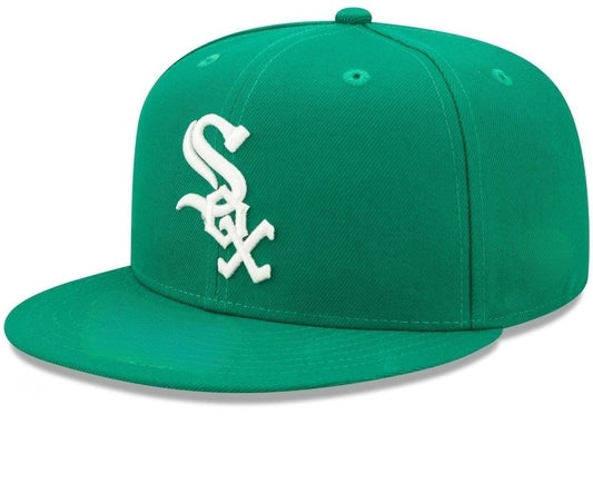 Chicago White Sox Green  Straight Brim  Baseball Cap Men Women