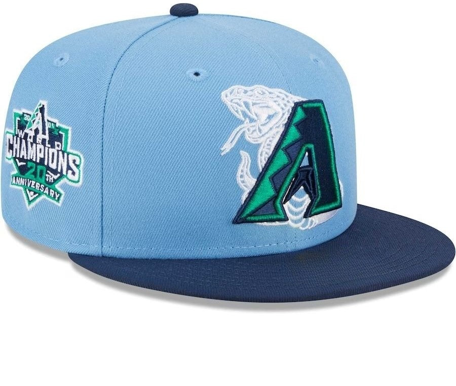 Men's Arizona Diamondbacks  Light Blue/Navy   Green Undervisor  Hat