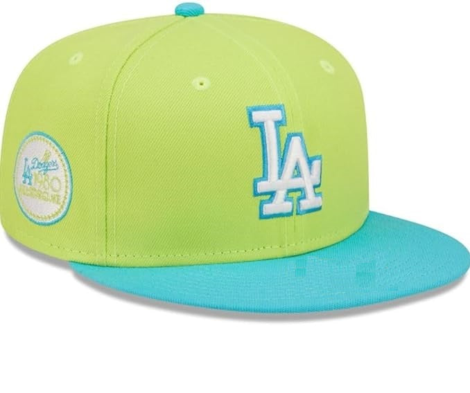 Los Angeles Dodgers   Color Pack Two-Tone Turquoise/ Green Cap Men Women