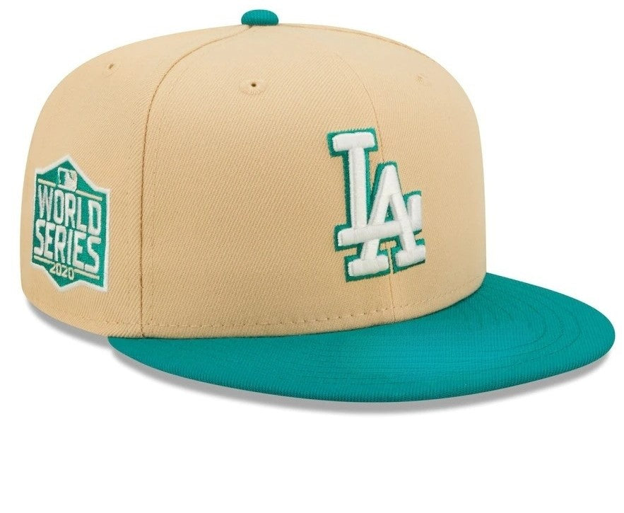 Los Angeles Dodgers Mango Forest Straight Brim  Baseball Cap Men Women