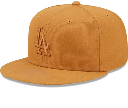 Los Angeles Dodgers MLB Brown  Baseball Cap Flat Brim Men Women