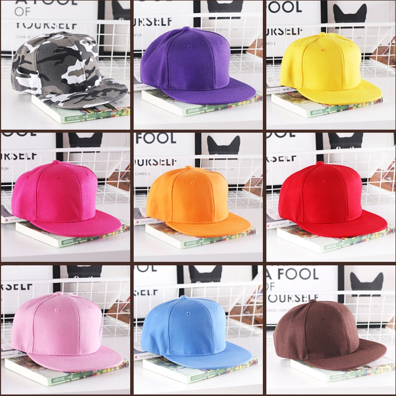 Solid Hip Hop Cap For Men Women