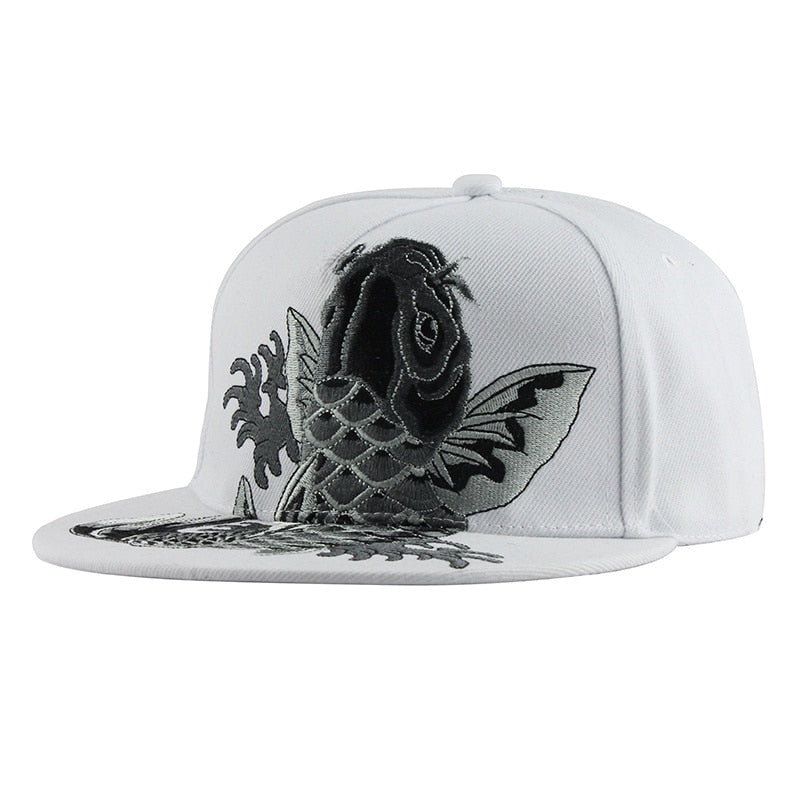 3D Embroidery Flat Brim Baseball Cap For Men and Women