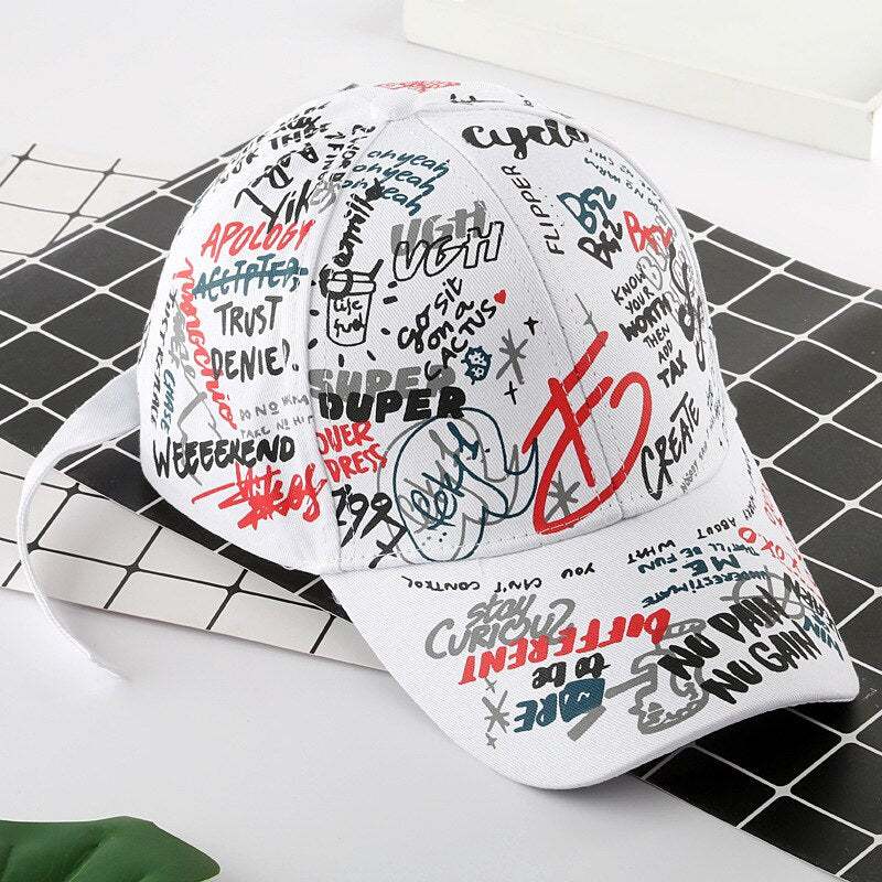 New Fashion Graffiti  Baseball Cap Men Women 2023