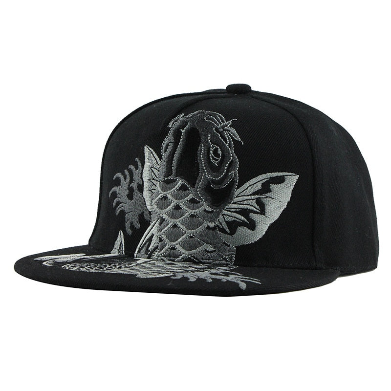 3D Embroidery Flat Brim Baseball Cap For Men and Women
