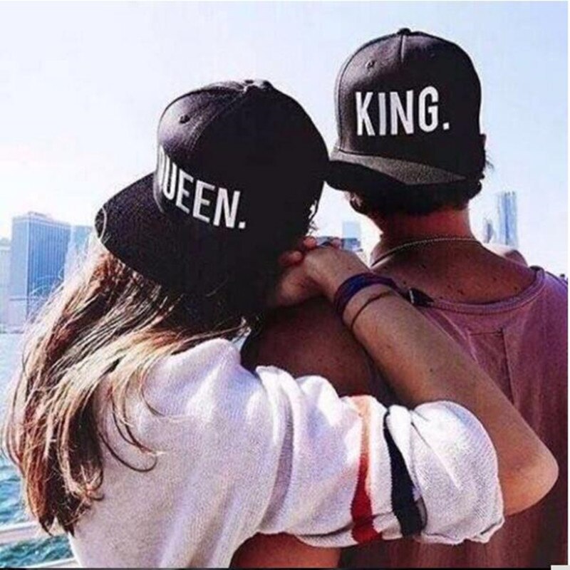 KING QUEEN Baseball Cap Couple Hip Hop Men's