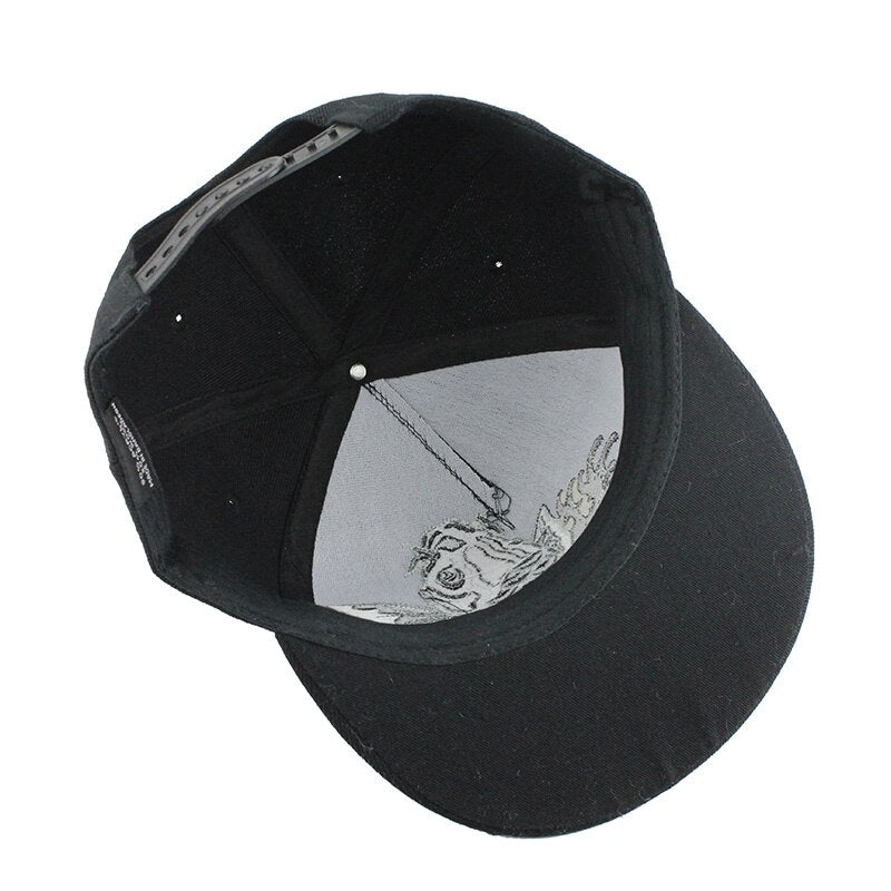 3D Embroidery Flat Brim Baseball Cap For Men and Women