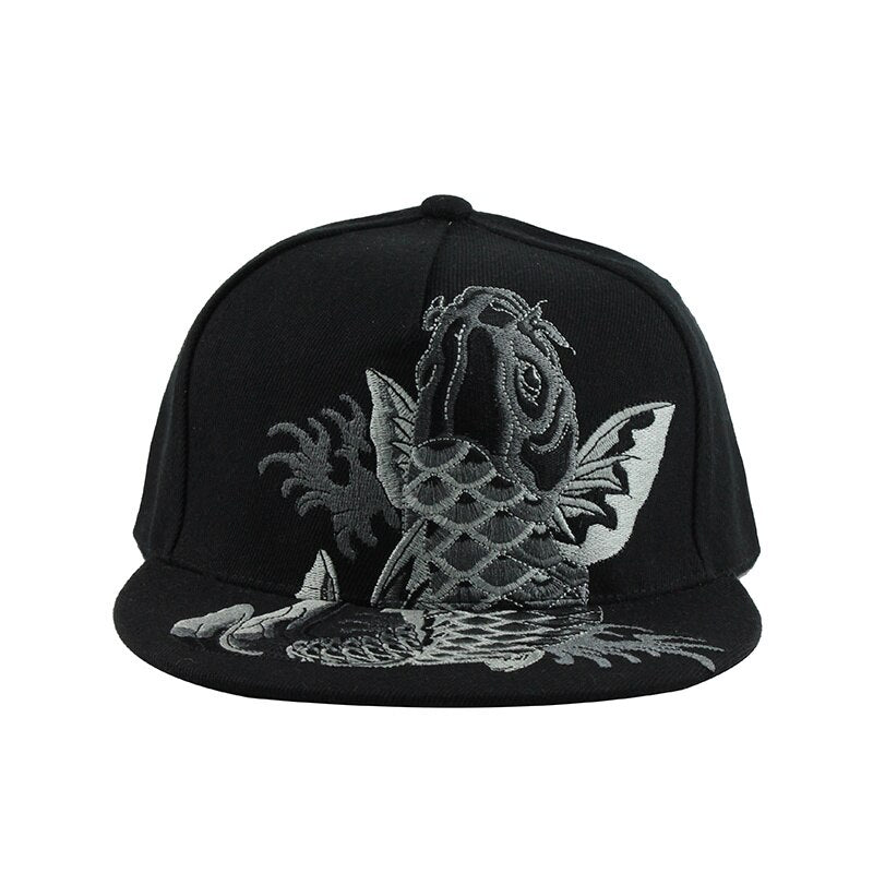 3D Embroidery Flat Brim Baseball Cap For Men and Women