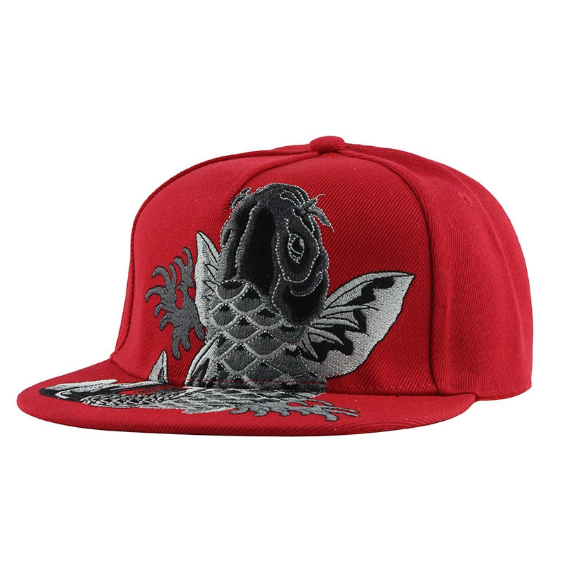 3D Embroidery Flat Brim Baseball Cap For Men and Women