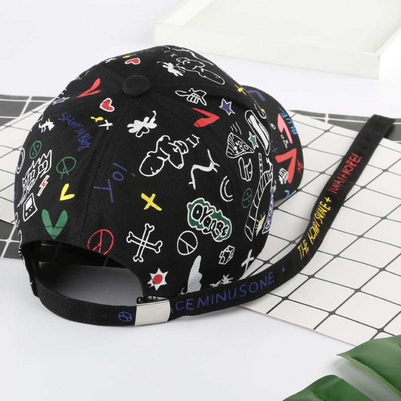 New Fashion Graffiti  Baseball Cap Men Women 2023