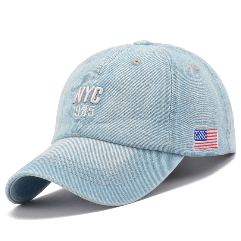New Brand NYC Denim Baseball Cap Men Women