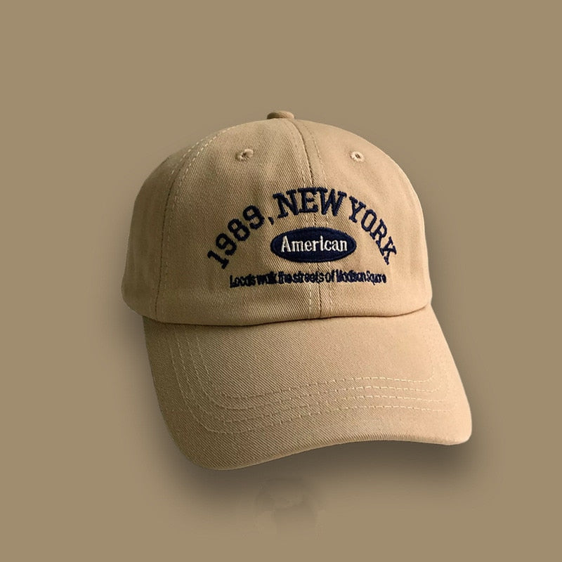 Tree Embroidery Washed Solid Boys Men Baseball Hats Adjustable Girls Women Baseball Caps 2023 Outdoor Sunscreen Baseball Hat
