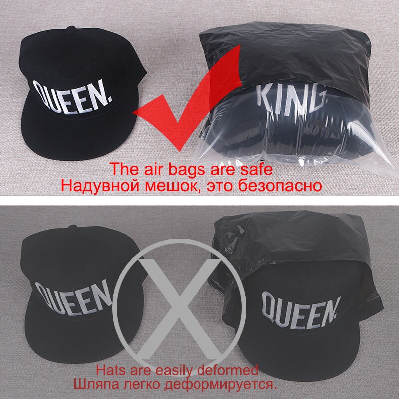 KING QUEEN Baseball Cap Couple Hip Hop Men's