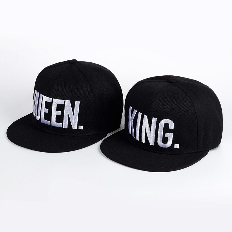 KING QUEEN Baseball Cap Couple Hip Hop Men's