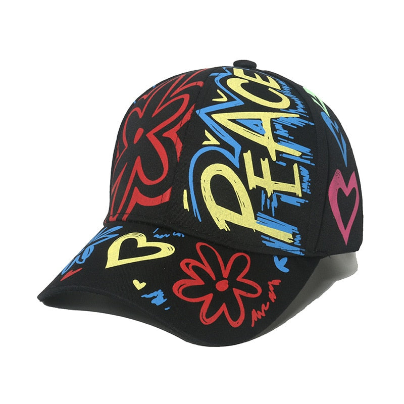 New Fashion Graffiti  Baseball Cap Men Women 2023