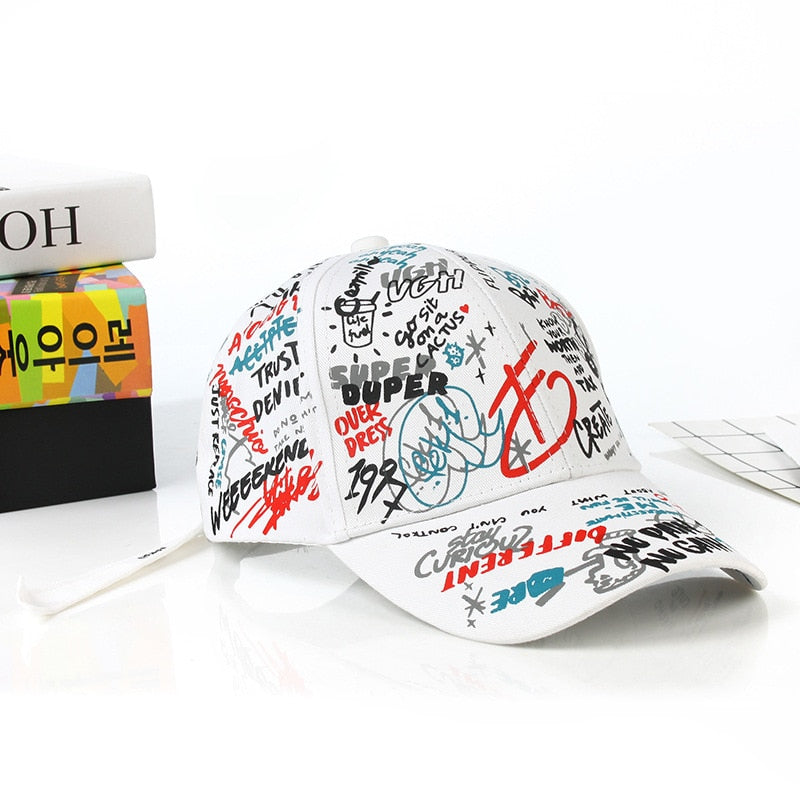 New Fashion Graffiti  Baseball Cap Men Women 2023