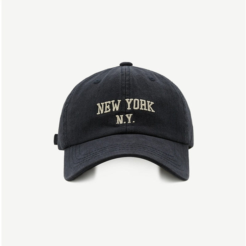 Tree Embroidery Washed Solid Boys Men Baseball Hats Adjustable Girls Women Baseball Caps 2023 Outdoor Sunscreen Baseball Hat