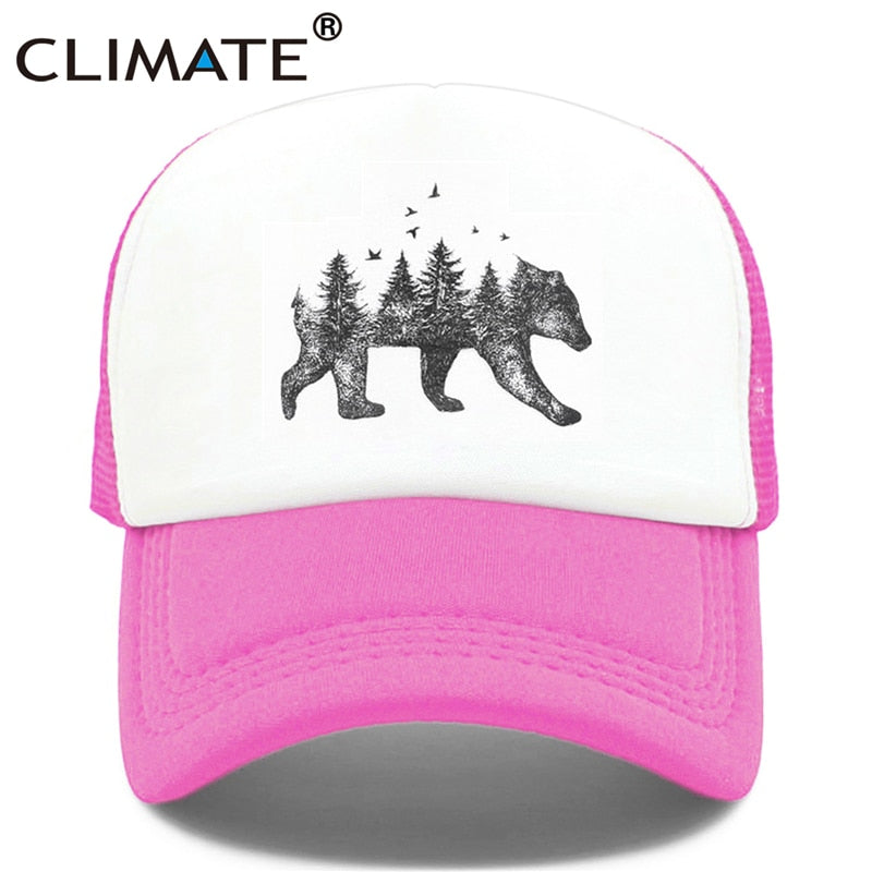 CLIMATE Forest Bear  Cap Hip Hop Men Women