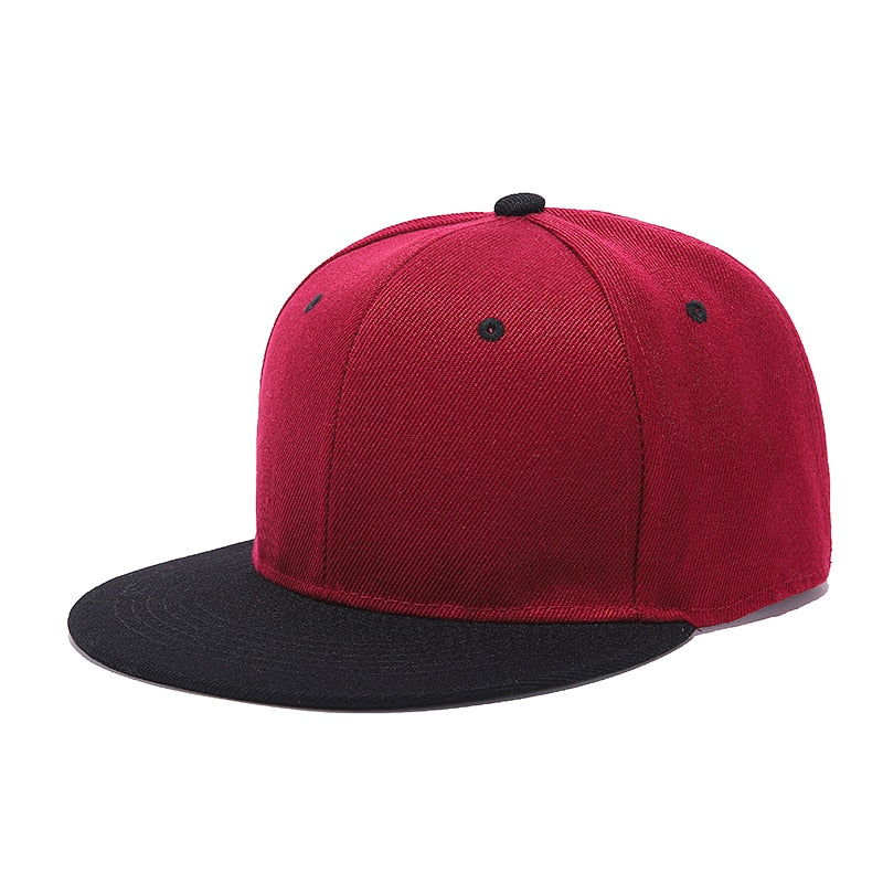 Flat Brim Baseball Cap Women Men