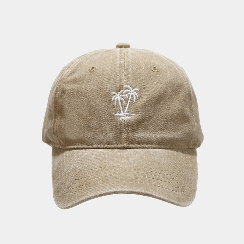 Tree Embroidery Washed Solid Boys Men