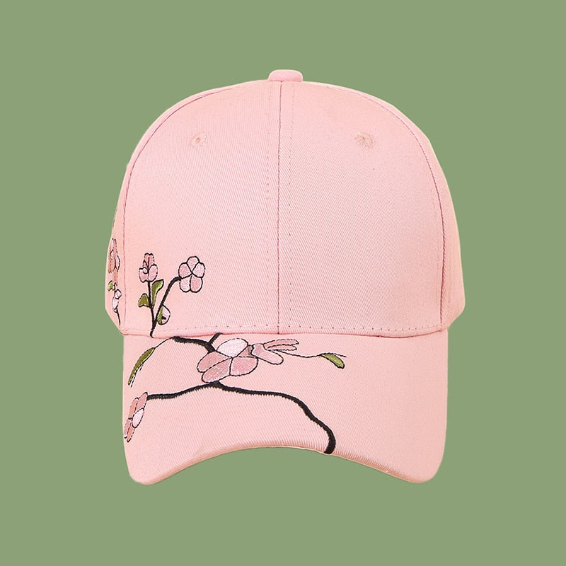 2023 Fashion  Unisex Cotton  Baseball Cap Plum Embroidery