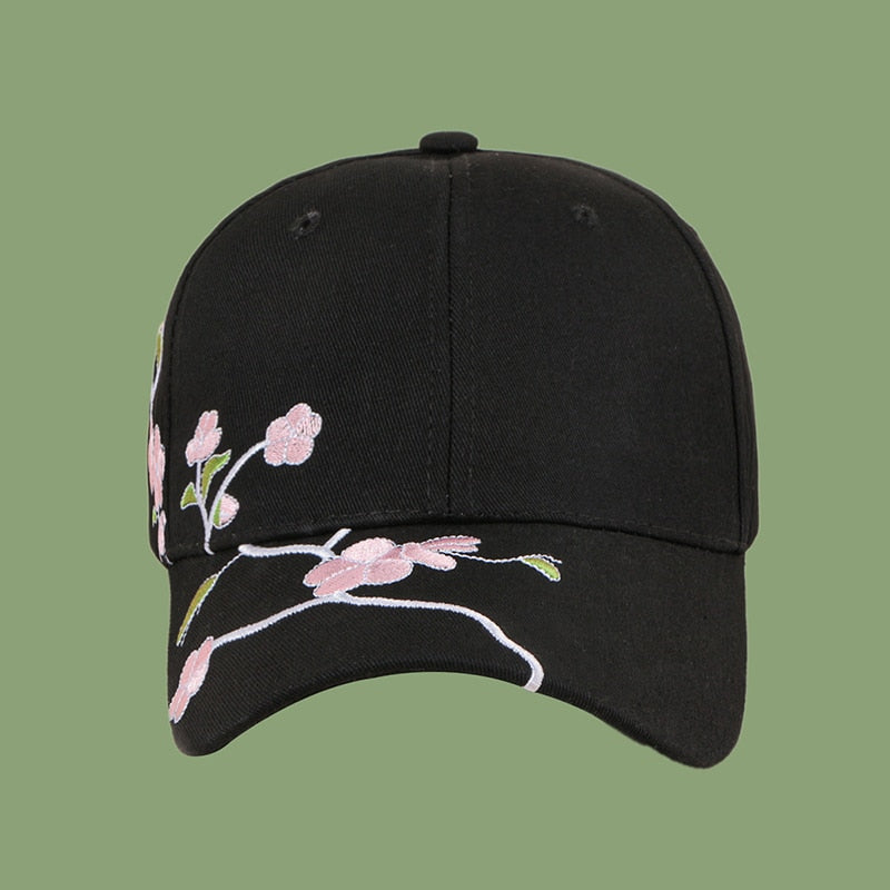 2023 Fashion  Unisex Cotton  Baseball Cap Plum Embroidery