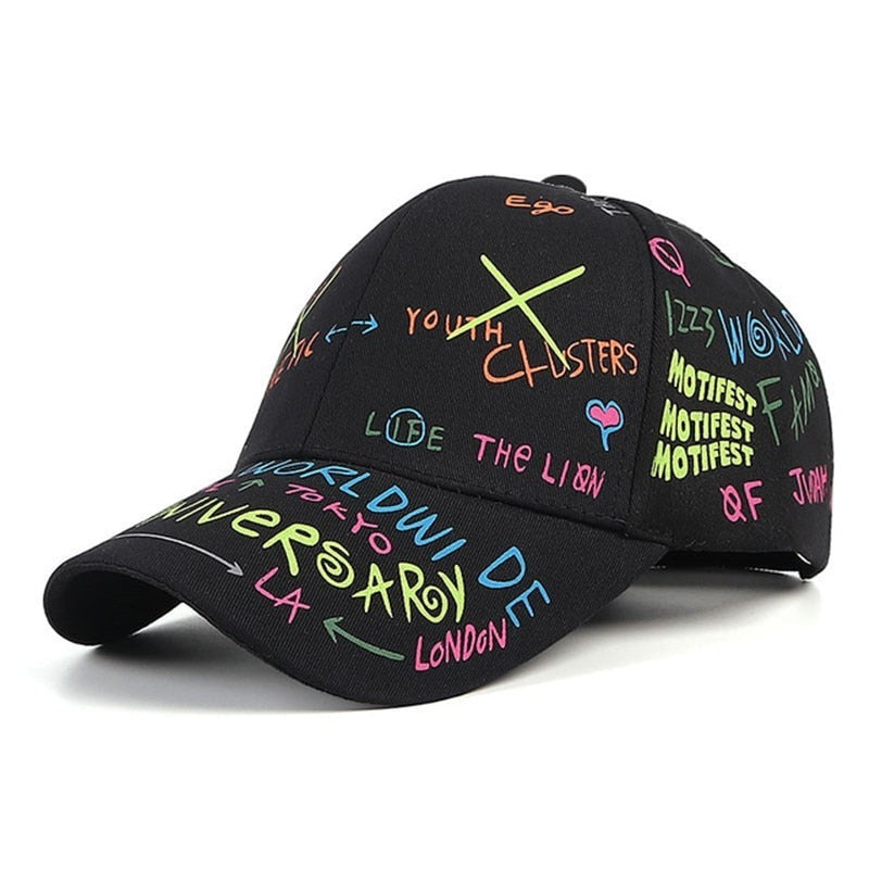 New Fashion Graffiti  Baseball Cap Men Women 2023