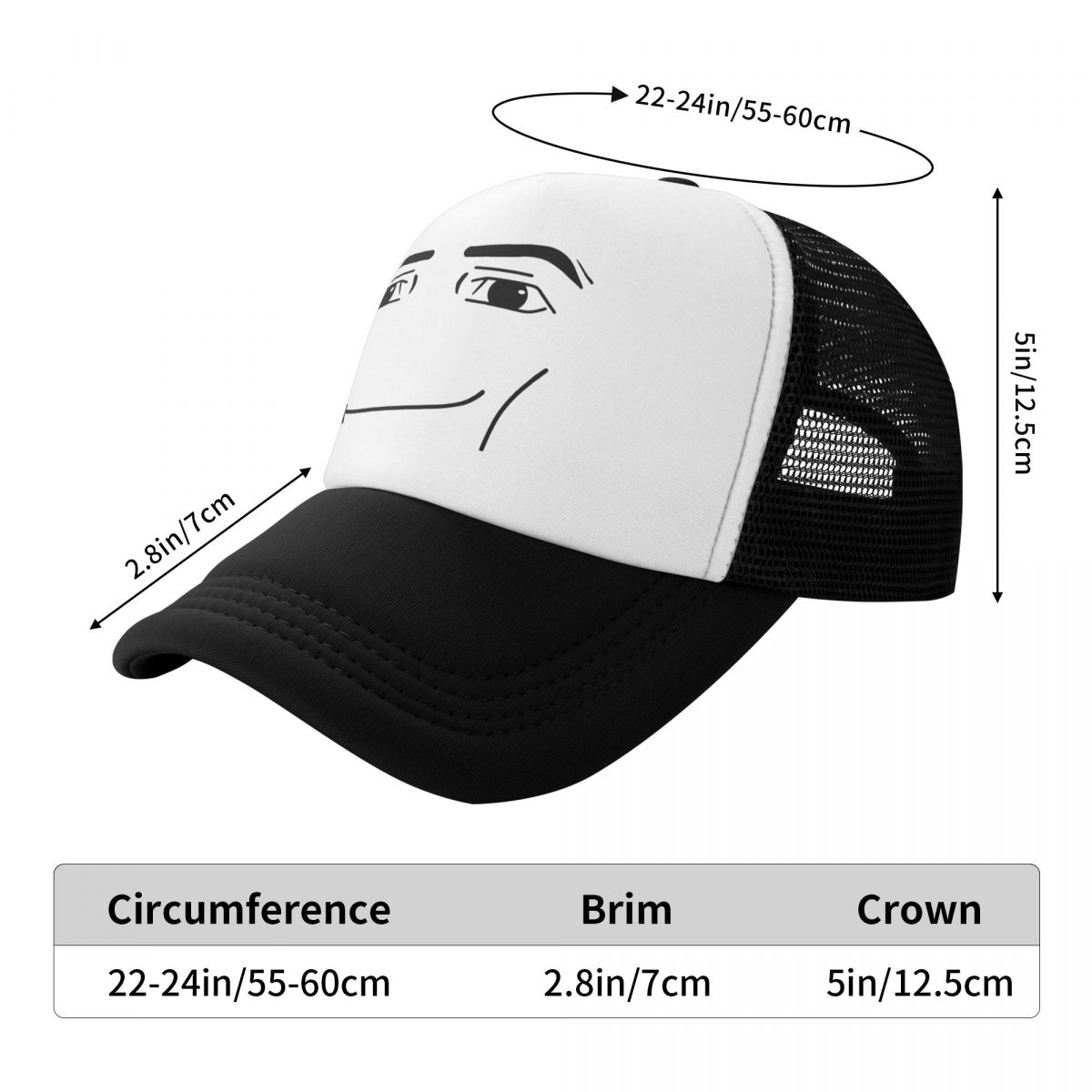 Personalized Anime Robot Robloxs Face Baseball Cap Women Men Adjustable Trucker Hat Sports Snapback Caps Summer Hats