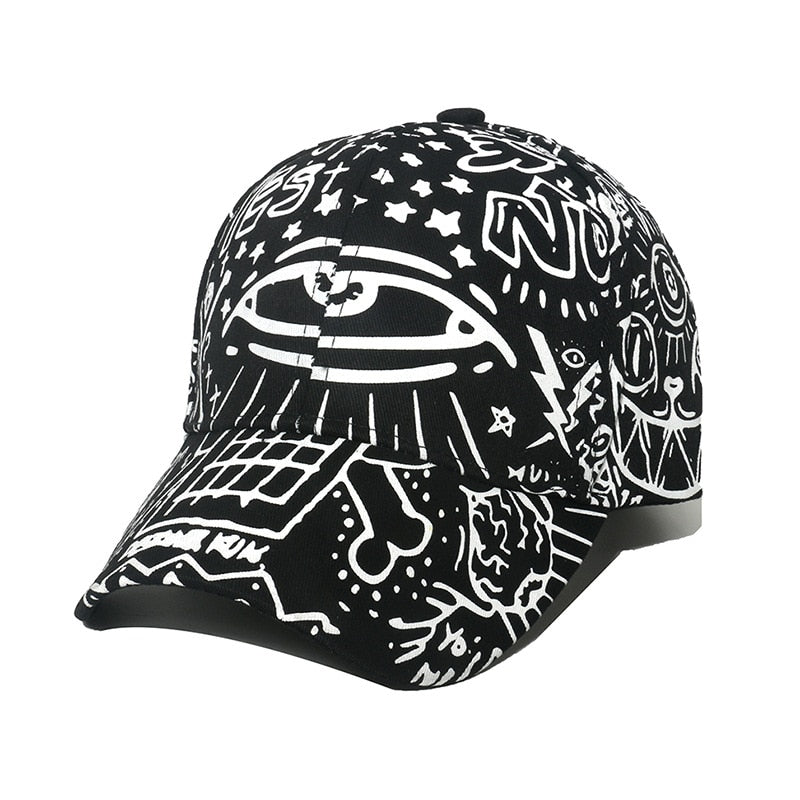 New Fashion Graffiti  Baseball Cap Men Women 2023
