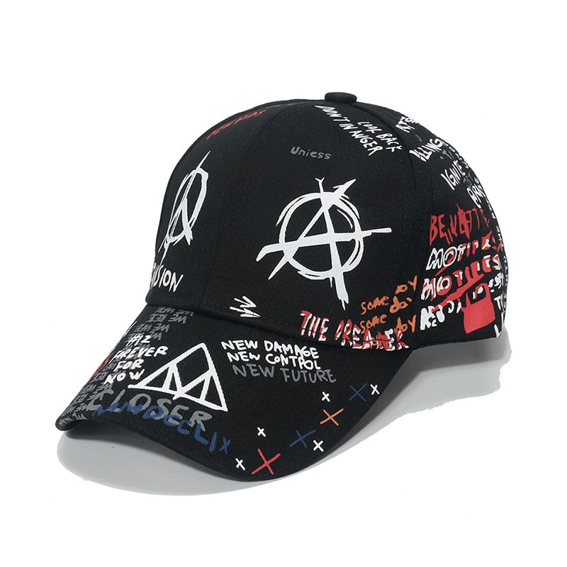 New Fashion Graffiti  Baseball Cap Men Women 2023