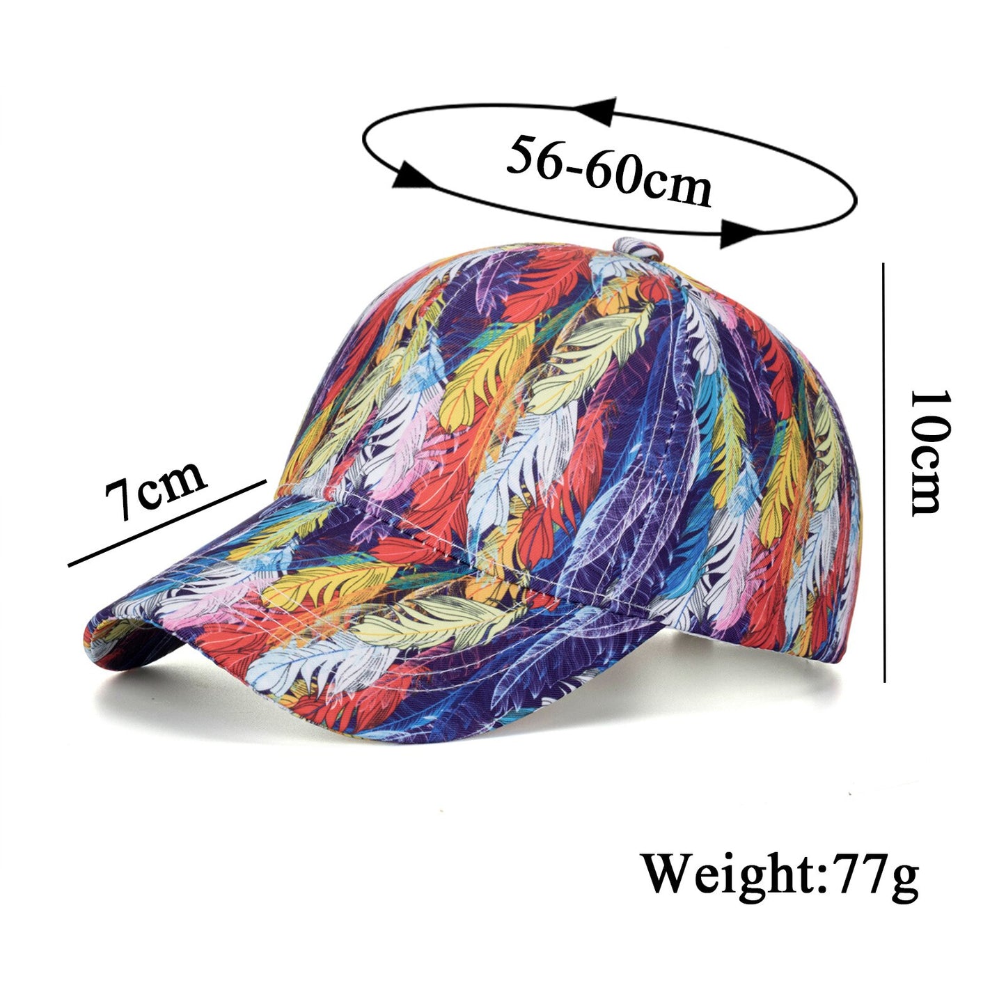 Graffiti Print Baseball Hat