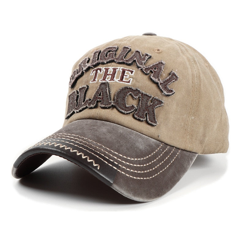 Retro Letter Embroidery Baseball Caps New  Men Women Cotton