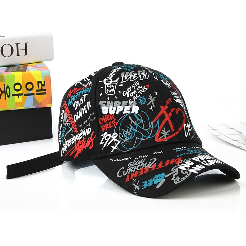 New Fashion Graffiti  Baseball Cap Men Women 2023