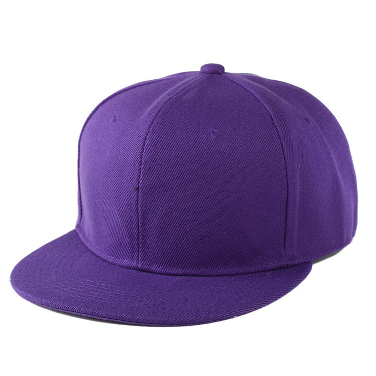 Flat Brim Baseball Cap Women Men