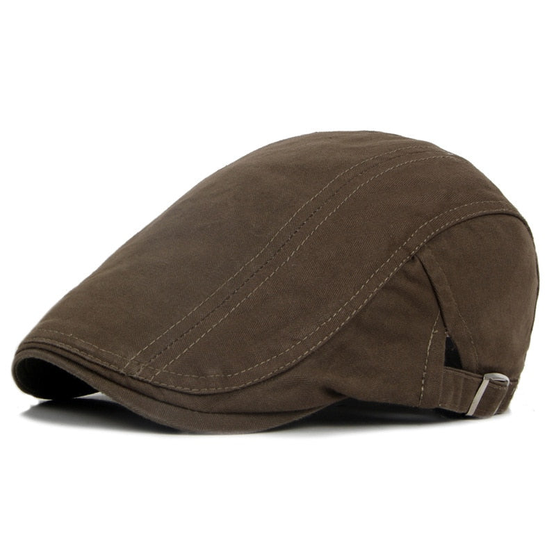Cotton Baseball Caps   British Style Vintage Solid Unisex Retro