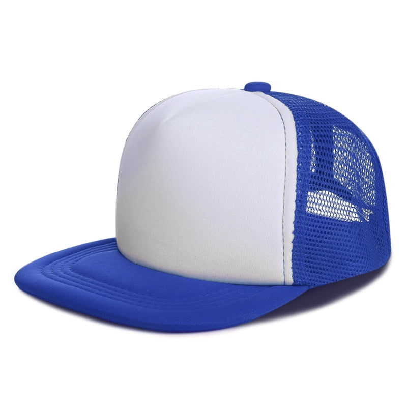 Flat Brim Baseball Cap Women Men