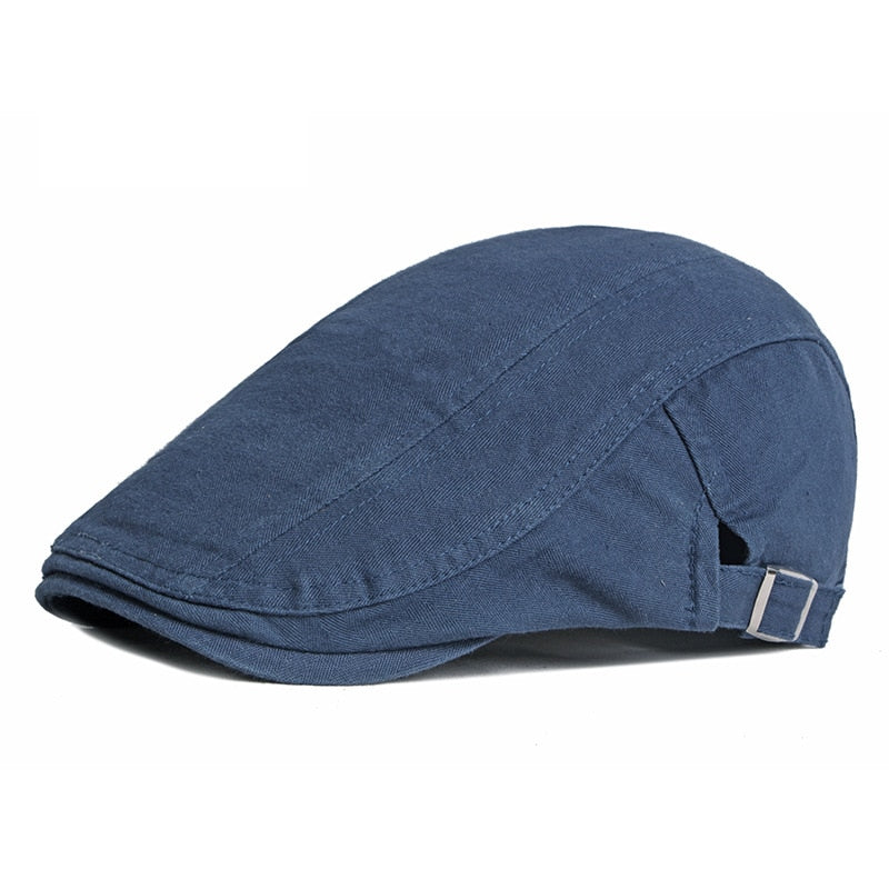 Cotton Baseball Caps   British Style Vintage Solid Unisex Retro